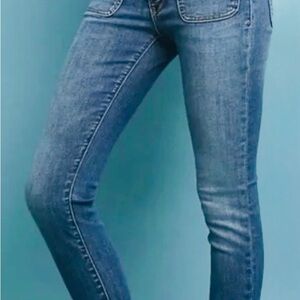 Anthropologie Button Fly Jeans/ Pilcro and the Letterpress high rise